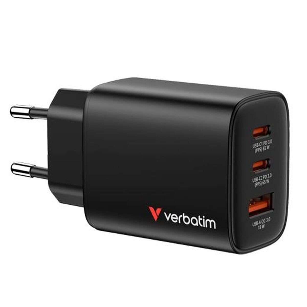 USB Cable Verbatim 32352 65 W Black