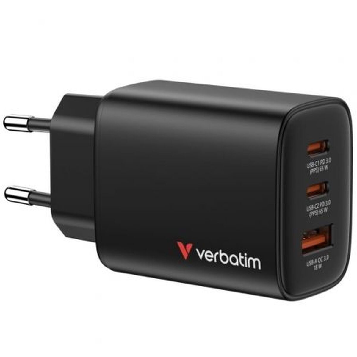 USB Cable Verbatim 32352 65 W Black
