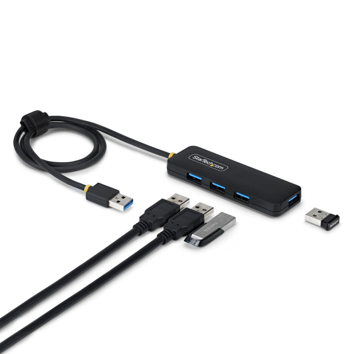 USB Hub Startech H5A4A-USB-HUB-2 Black