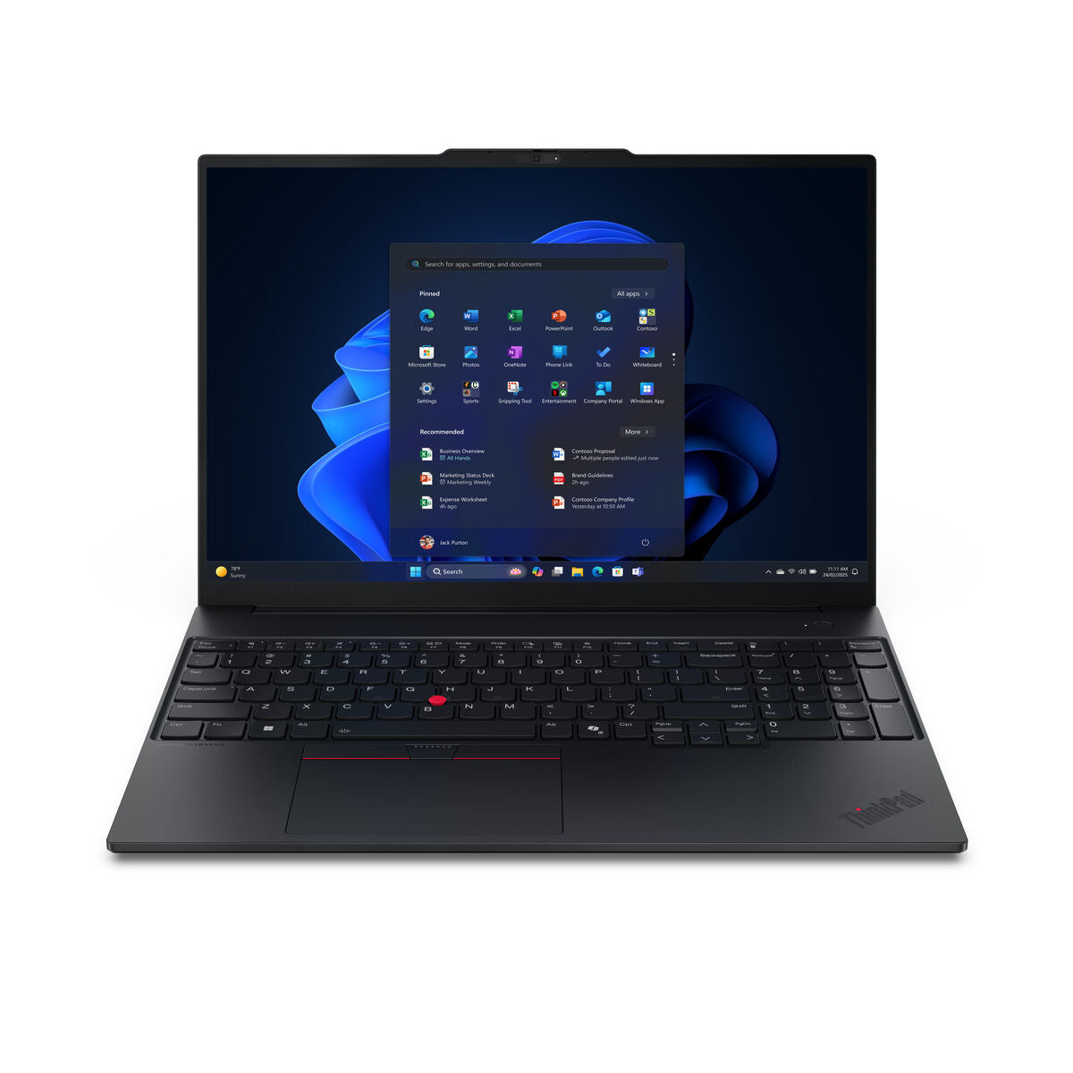 Laptop Lenovo 21SR000MSP 16" intel core ultra 7 16 GB RAM 512 GB SSD Spanish Qwerty