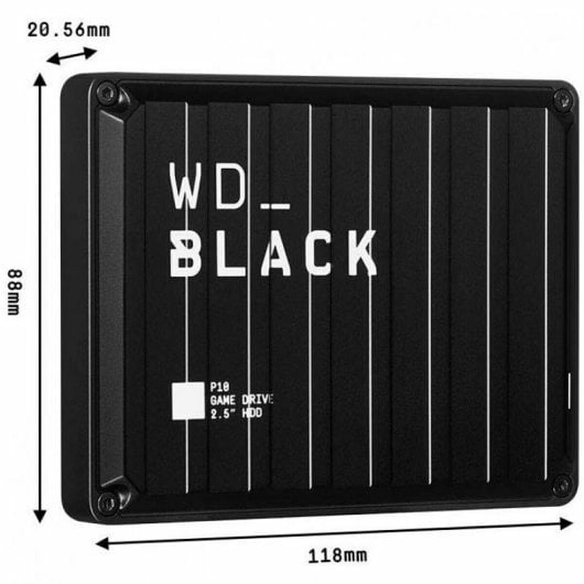 External Hard Drive Western Digital WDBA3A0050BBK-WESN 5 TB Black 2,5"