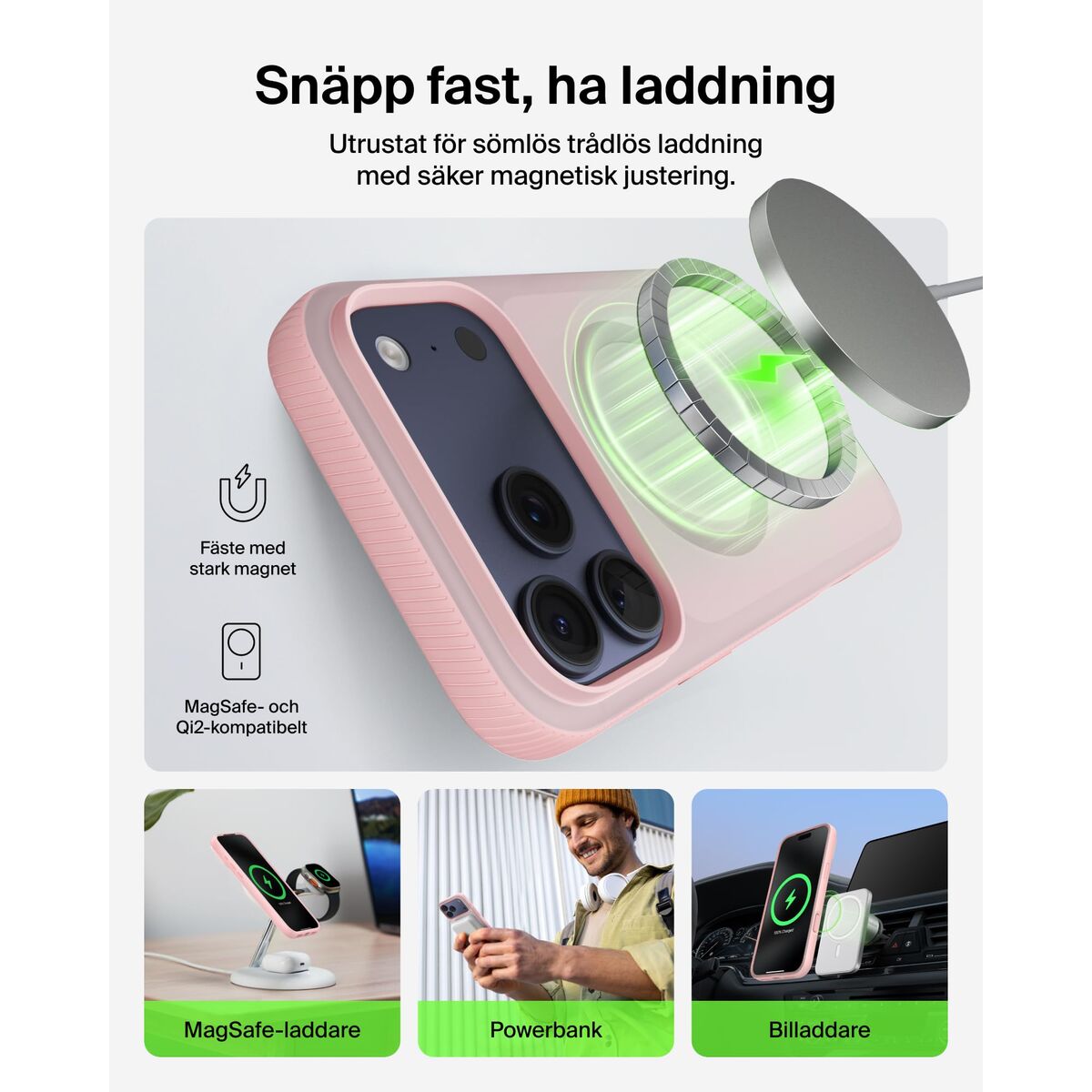 Mobile cover Belkin iPhone 17 Pro Max Pink Apple