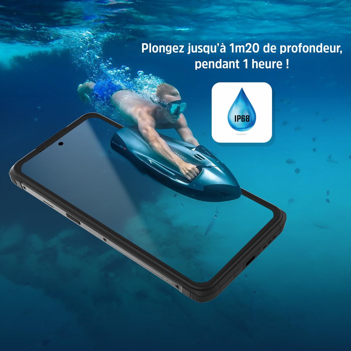 Mobile telephone for older adults Energizer H67GEU Octa Core 4 GB RAM 128 GB Black 6,78"
