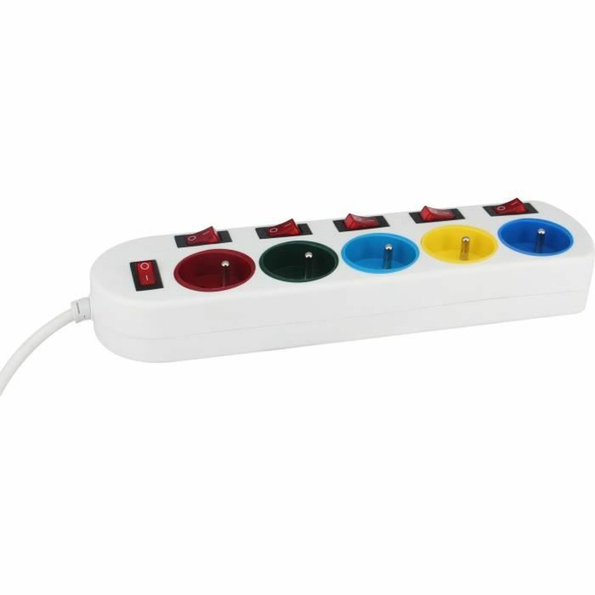 Power Socket - 5 sockets with Switch GAO 3680 W