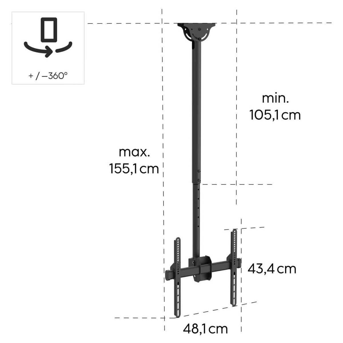 TV Mount Hama 00220878 32" 50 kg