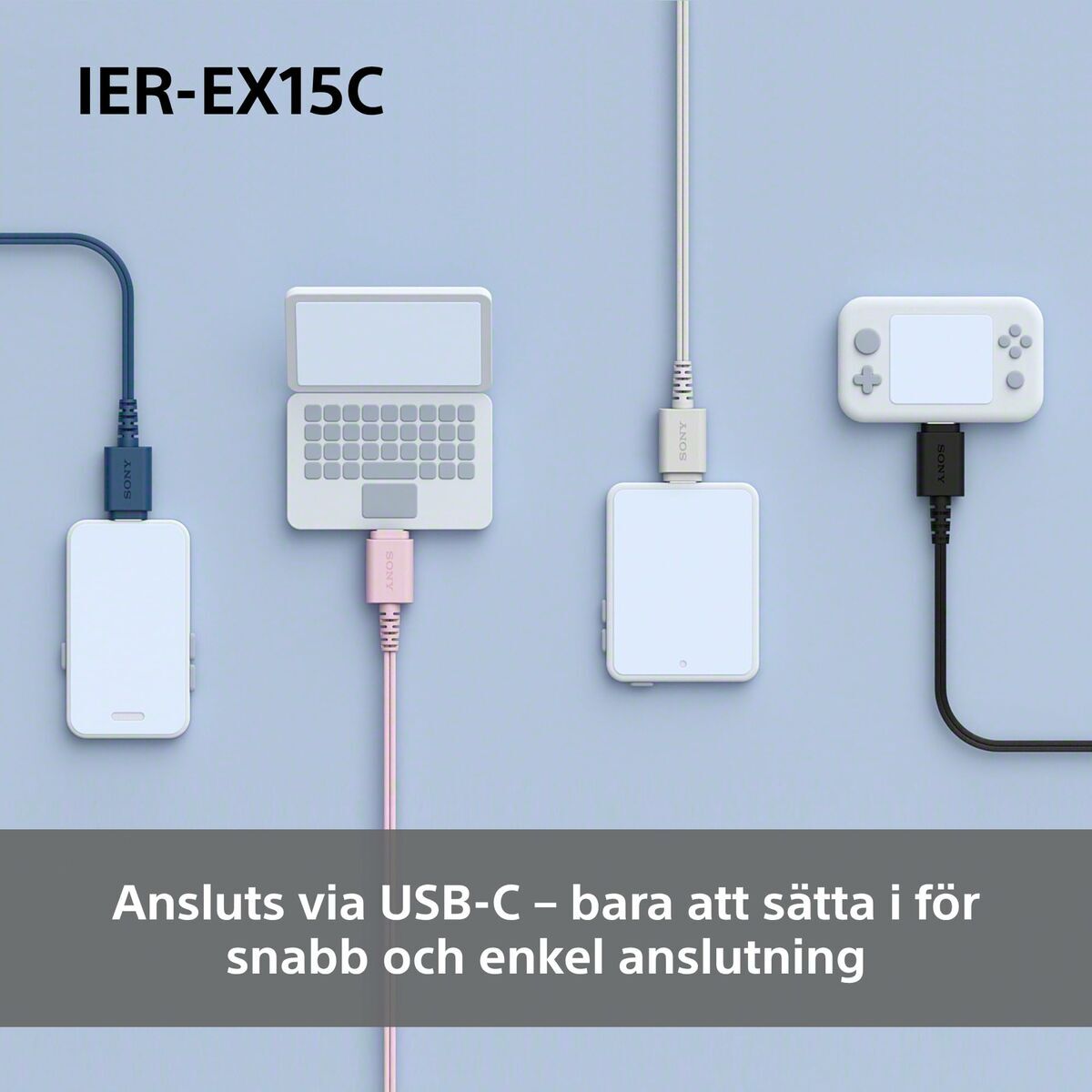 Headphones Sony IEREX15CP