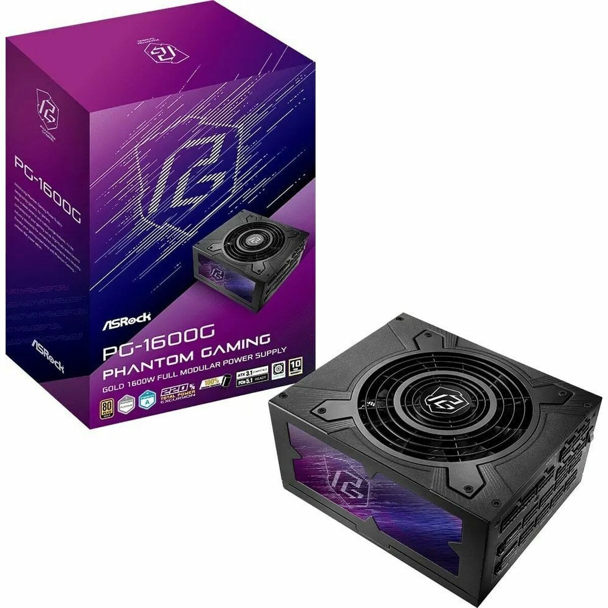 Power supply ASRock 90-UXP160-GFEAAB 1600 W 80 Plus Gold