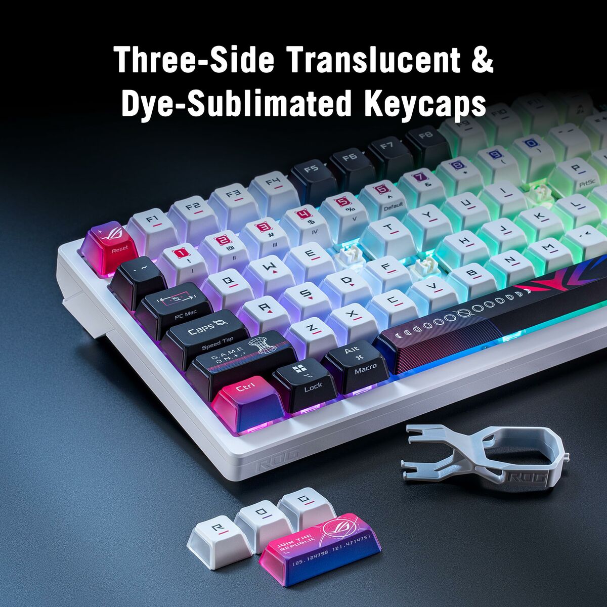 Keyboard Asus 90MP044F-BKUA30 White Black