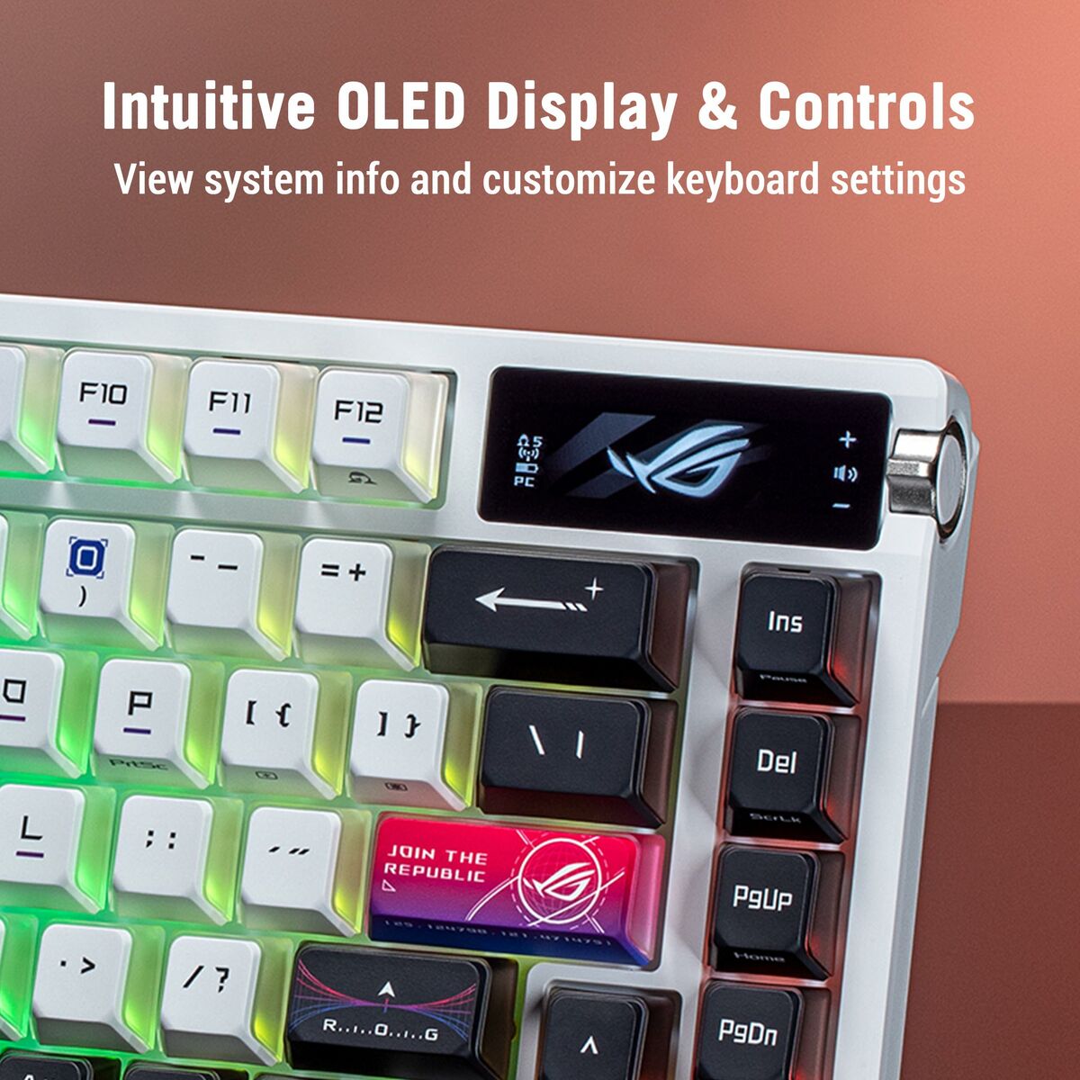 Keyboard Asus 90MP044F-BKUA30 White Black