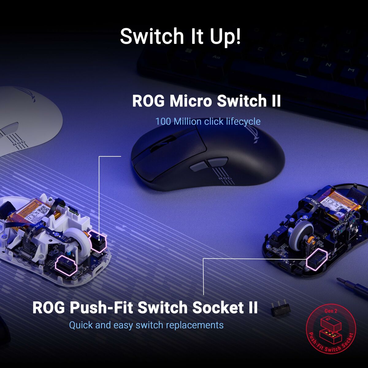 Mouse Asus 90MP04A0-BMUA10 White