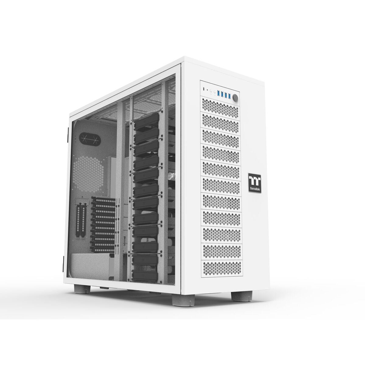 ATX Semi-tower Box THERMALTAKE AX700 TG White Black