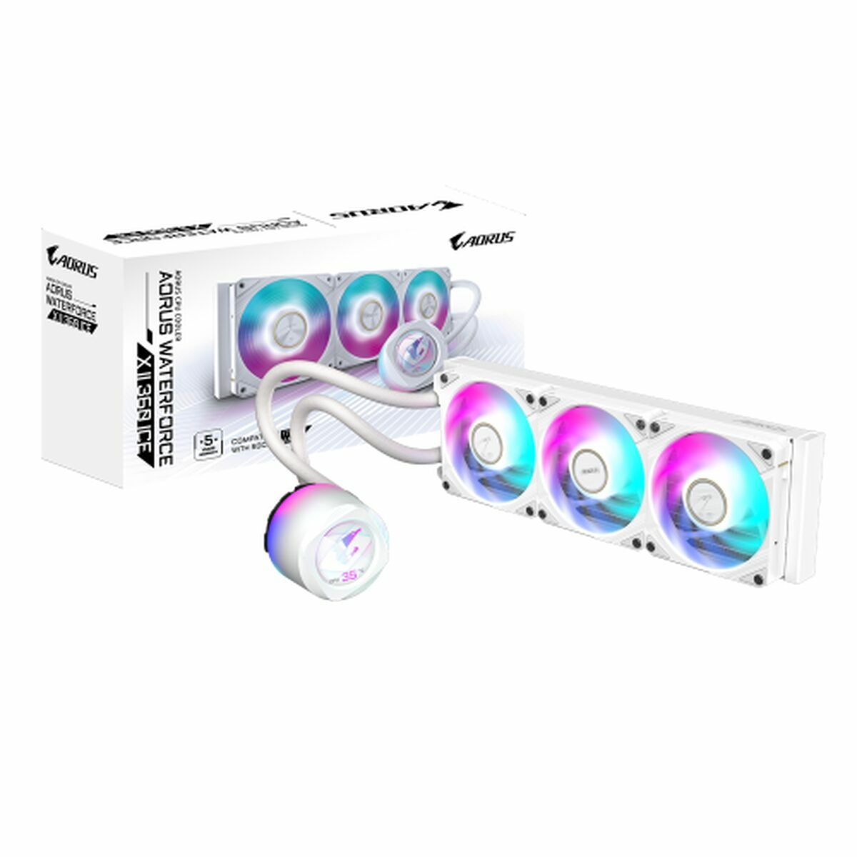 CPU Fan Gigabyte GP-AORUS WATERFORCE X II 360I Ø 12 cm