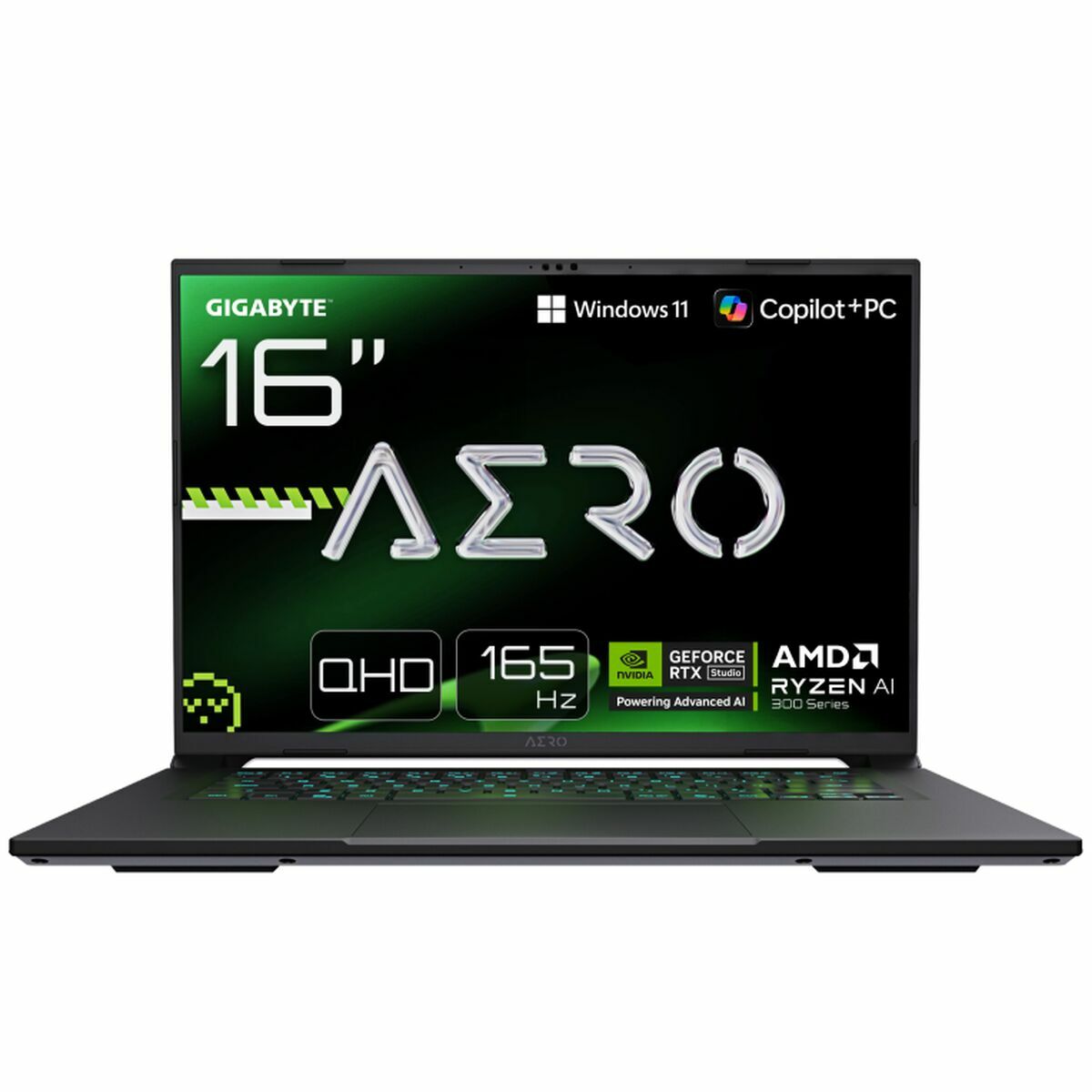 Laptop Gigabyte AERO X16 1VH93ESC64DH Copilot+ 16" 32 GB RAM 1 TB SSD AMD Ryzen 7 AMD Ryzen AI 9 HX 370 Nvidia Geforce RTX...