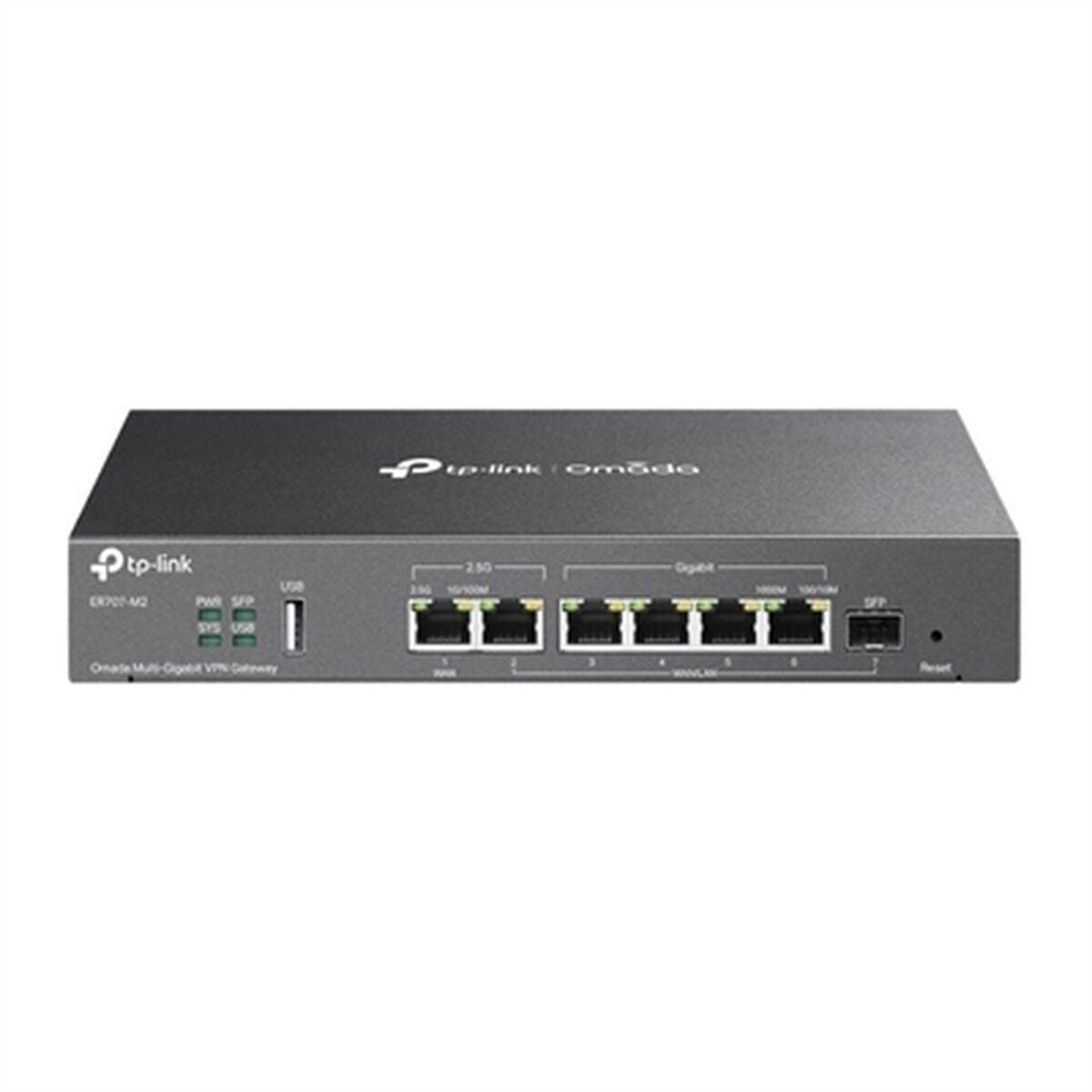 Router TP-Link ER707-M2 Black USB 2.0 Ethernet LAN RJ-45 x 6 USB x 1 Wi-Fi