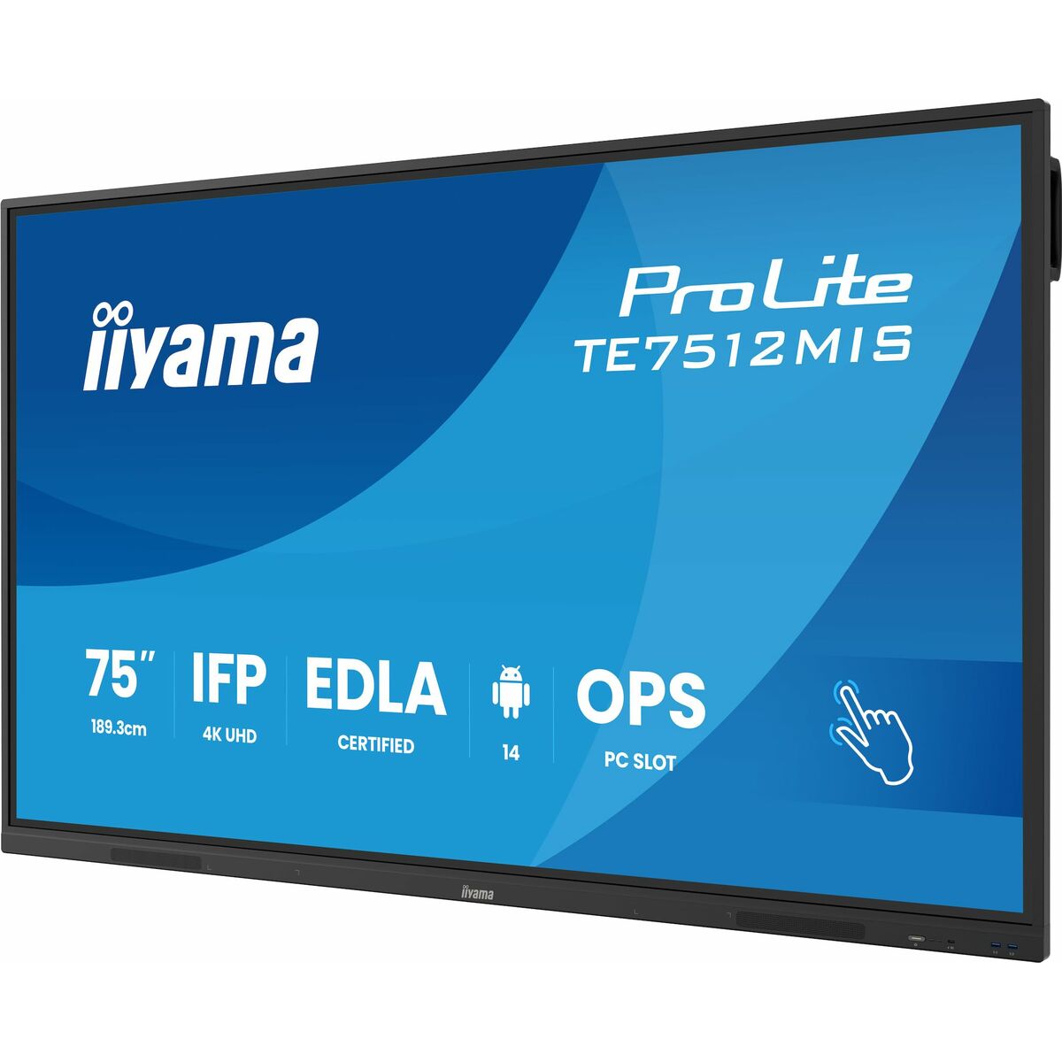 Touch Screen Monitor Iiyama TE7512MIS-B4AG 4K Ultra HD 65"