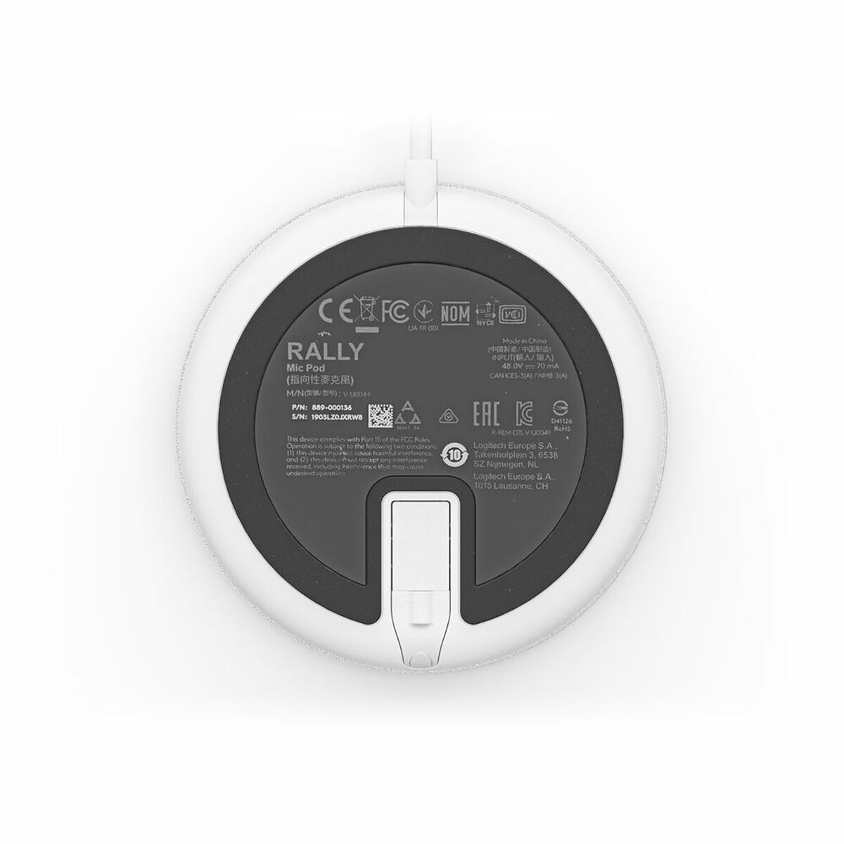 Microphone Logitech 952-000038 White
