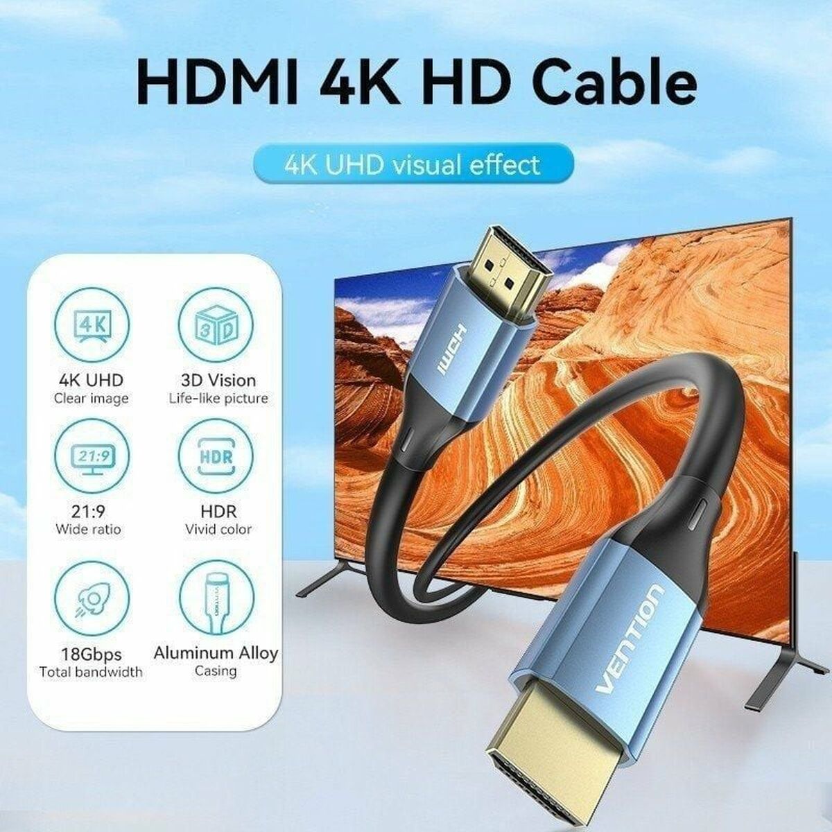 HDMI Cable Vention ALHSI 3 m