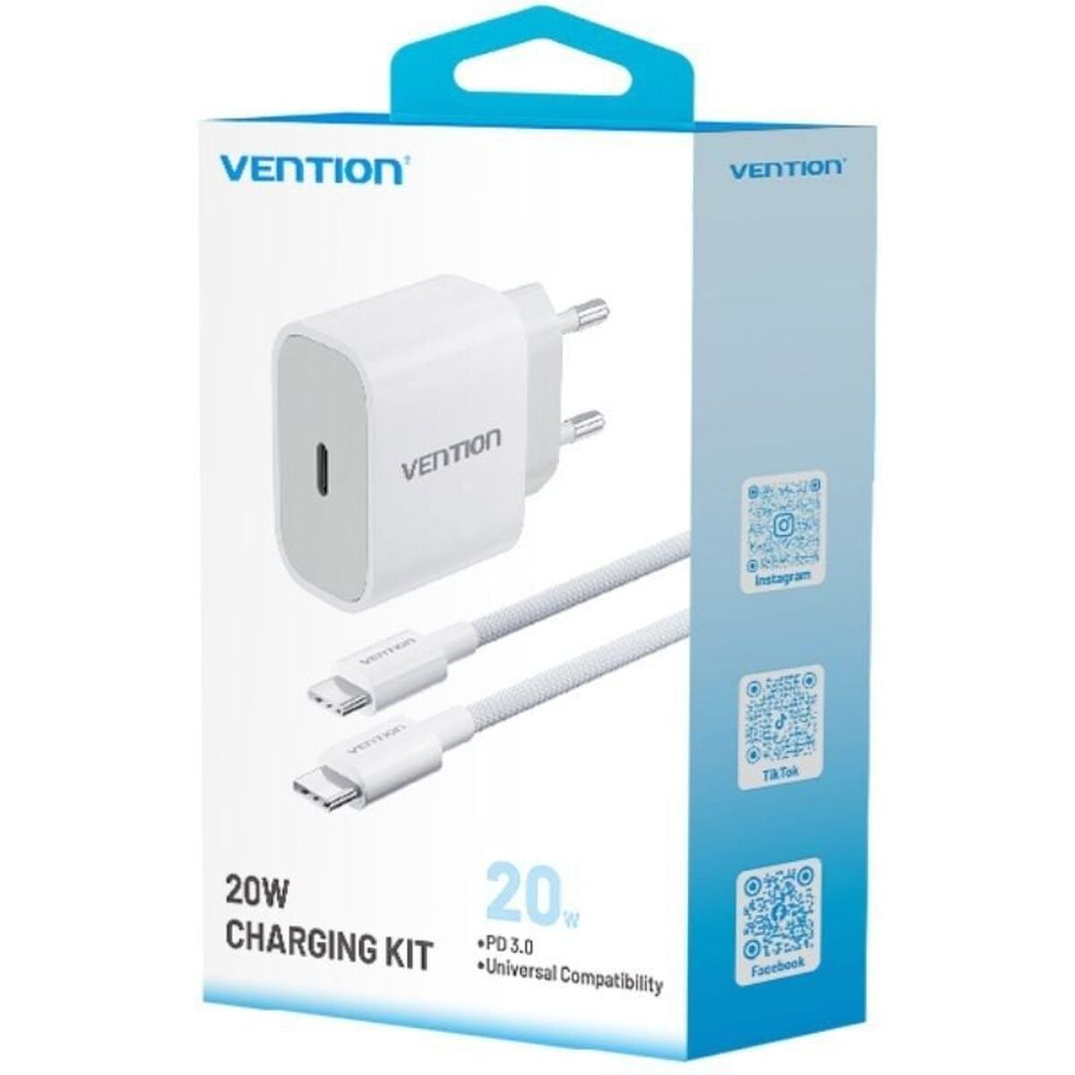 Wall Charger Vention G12W0-EU 20 W
