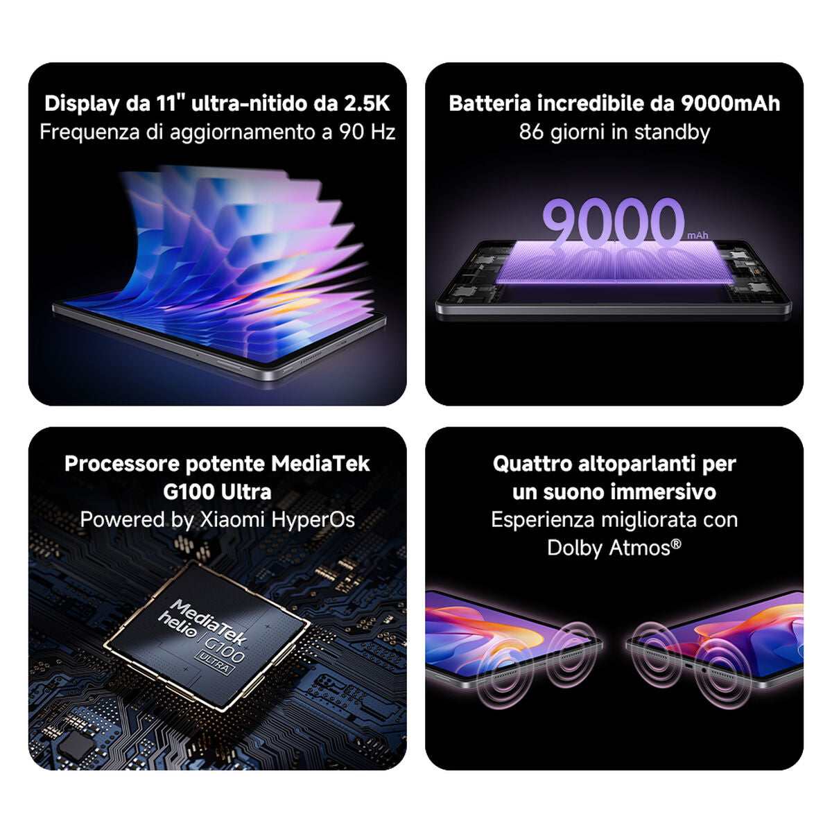 Tablet Xiaomi Redmi Pad 2 Octa Core 8 GB RAM 256 GB Grey 11"