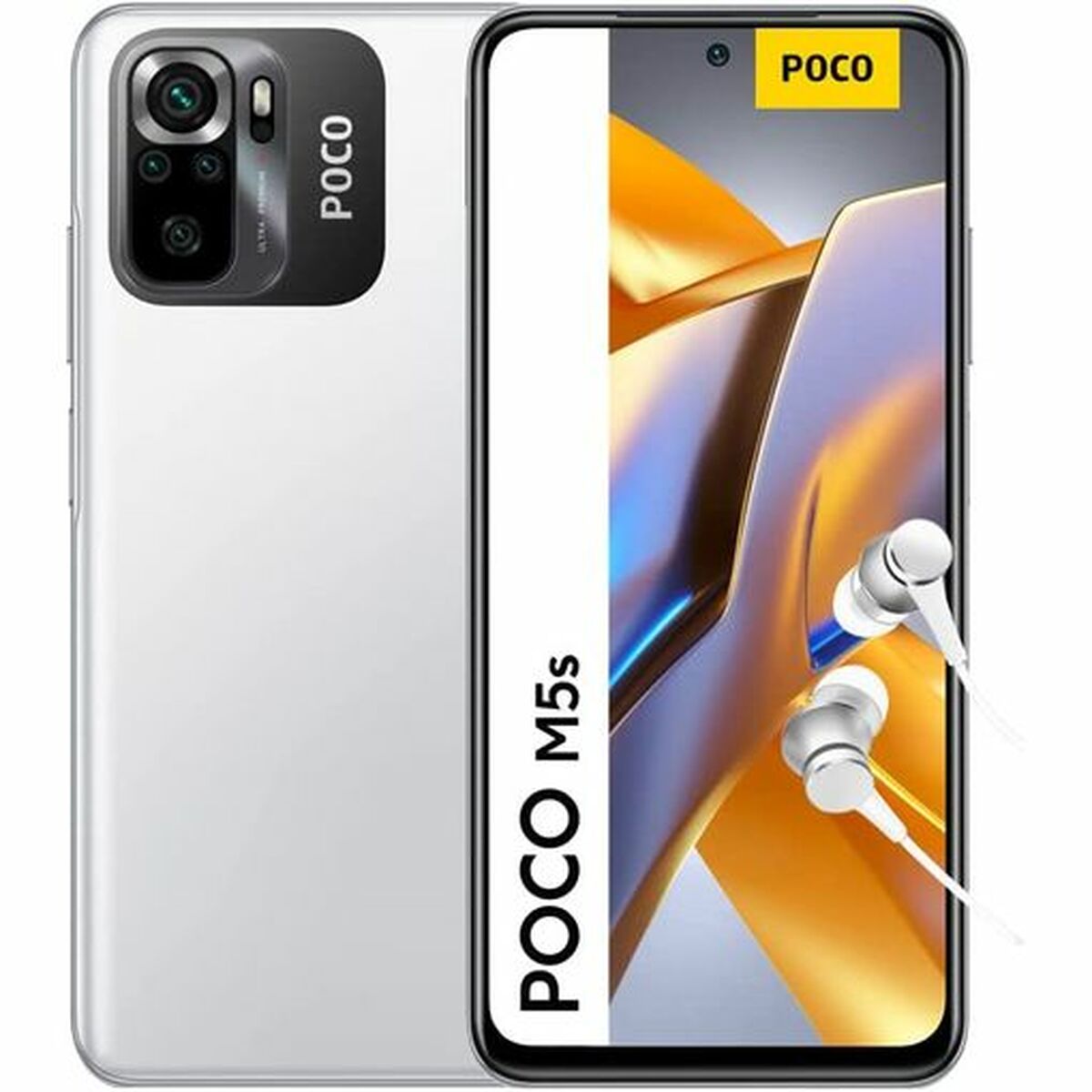 Smartphone Poco M5s 6,43" Octa Core 4 GB RAM 128 GB White
