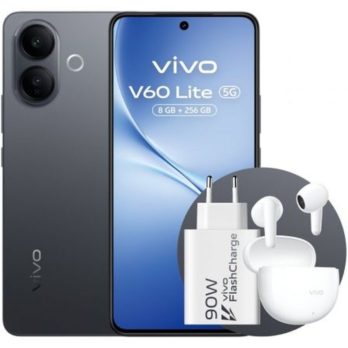 Smartphone Vivo 5671245 Octa Core 8 GB RAM 256 GB Black
