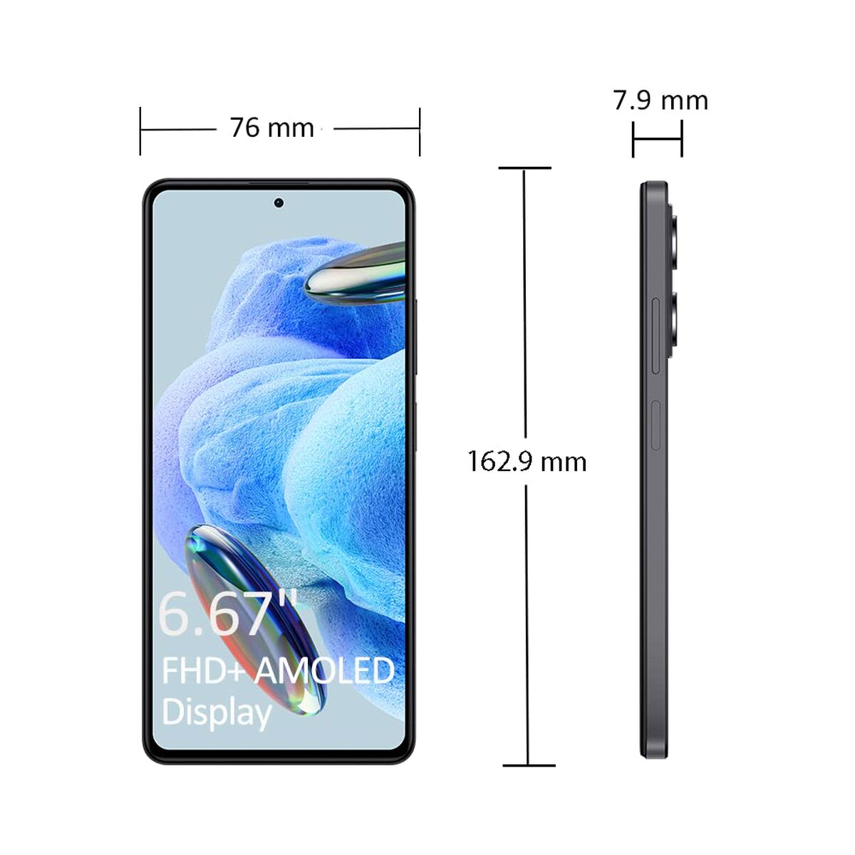 Smartphone Xiaomi Note 12 Pro 5G 6,67" Octa Core 6 GB RAM 128 GB White Black