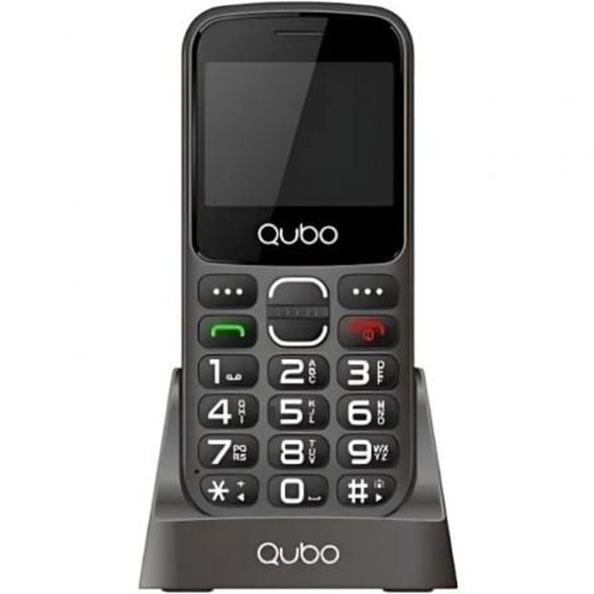 Mobile telephone for older adults Qubo X-230BKC 4G Black