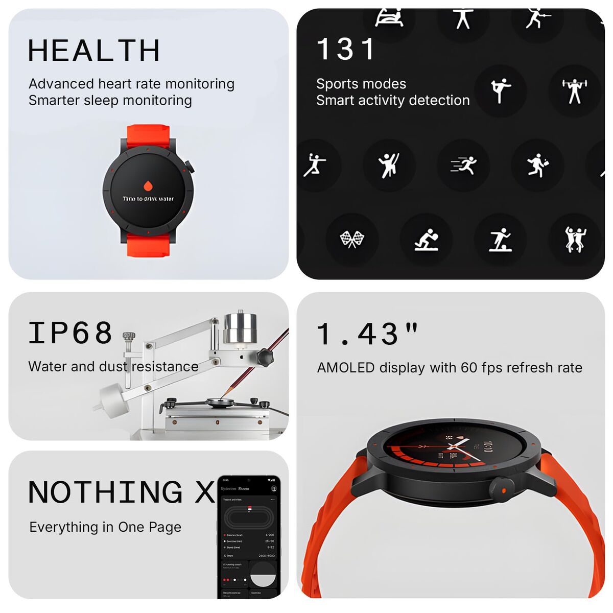 Smartwatch Nothing WATCH 3 PRO Grey 1,43"