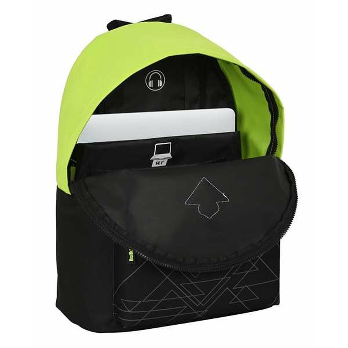 Laptop Backpack Real Betis Balompié Black 31 x 41 x 16 cm