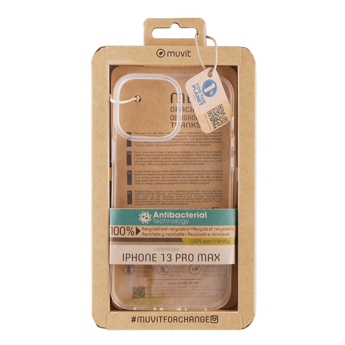 Mobile cover Muvit for Change iPhone 13 Pro Max
