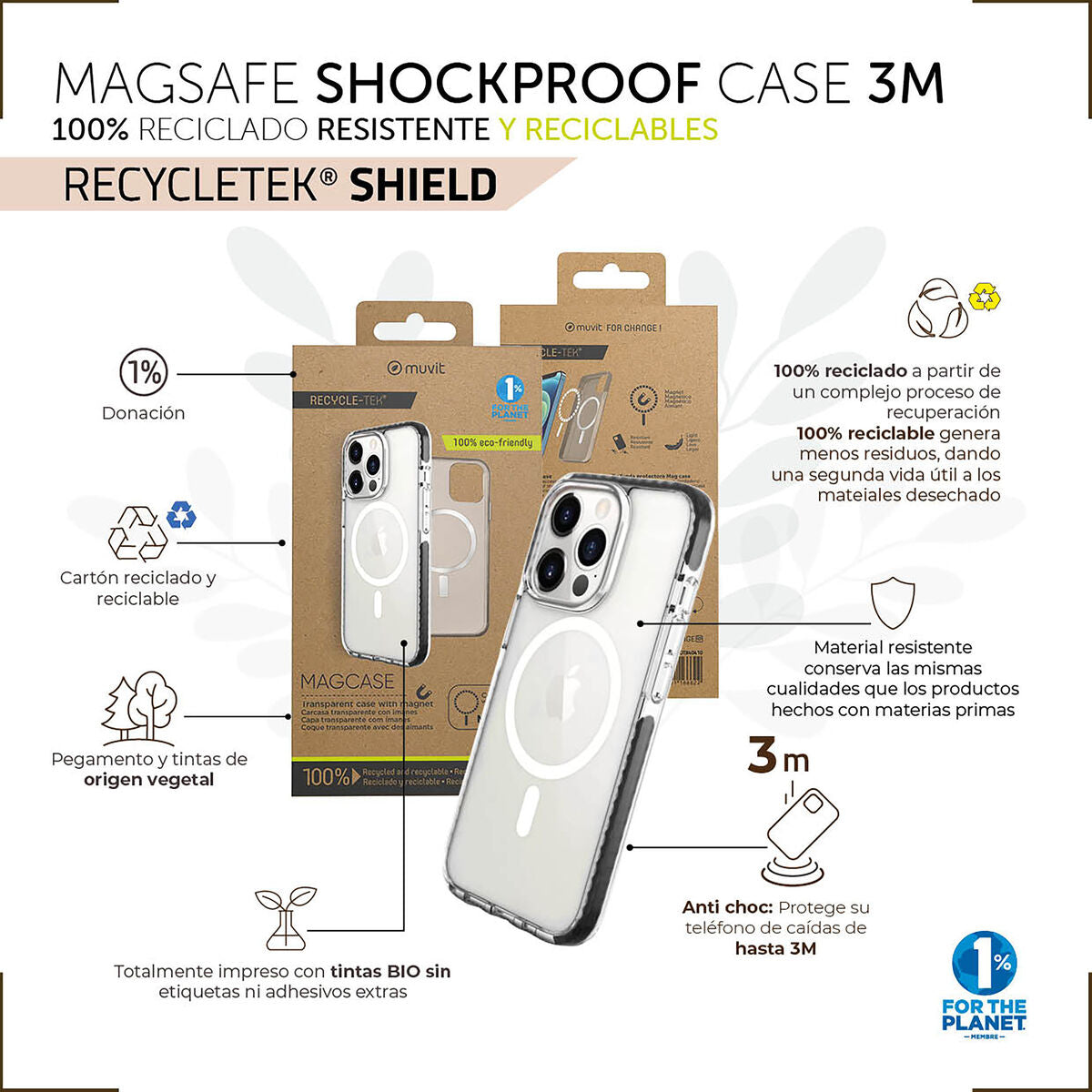 Mobile cover Muvit for Change iPhone 14 Pro Magnetic