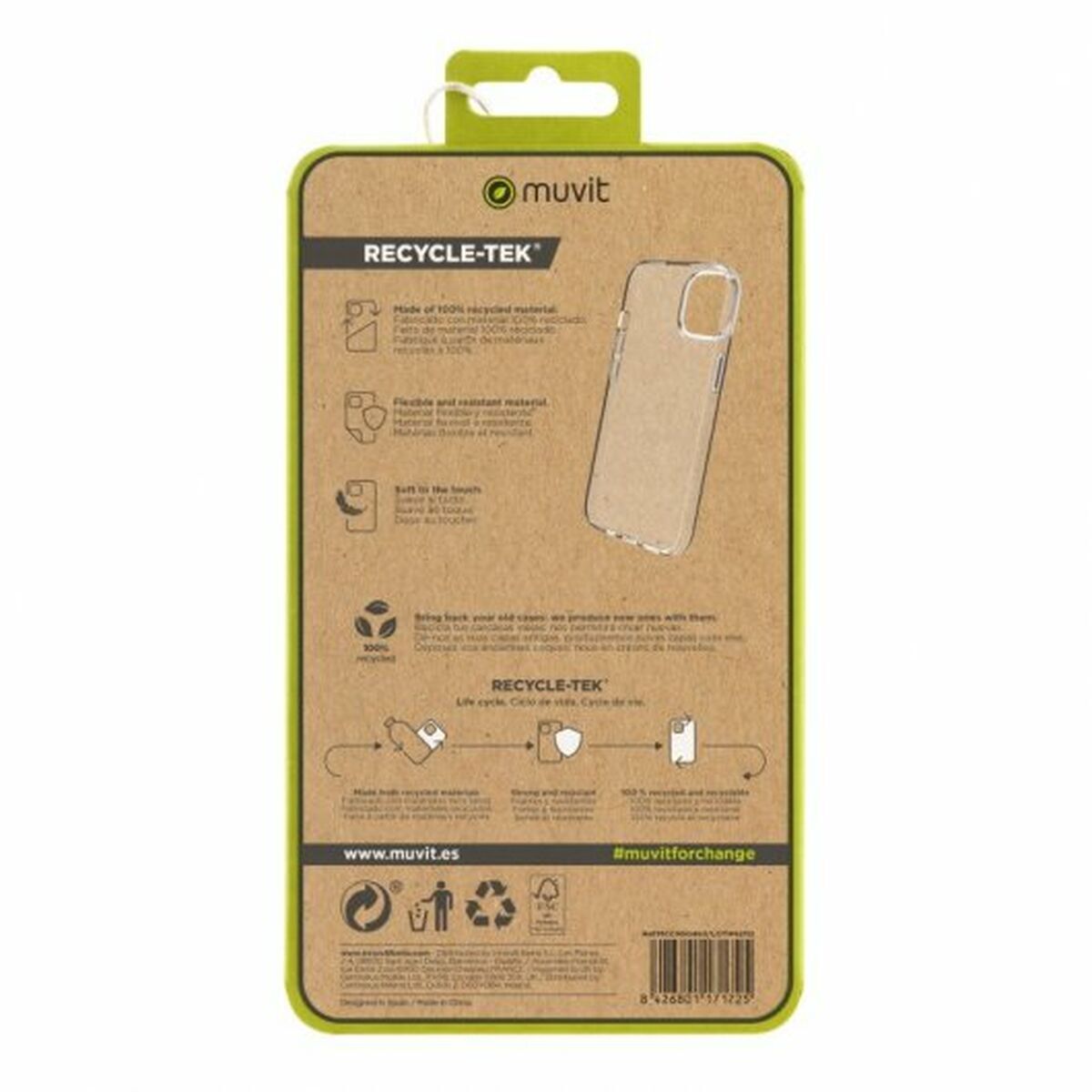 Mobile cover Muvit iPhone 15