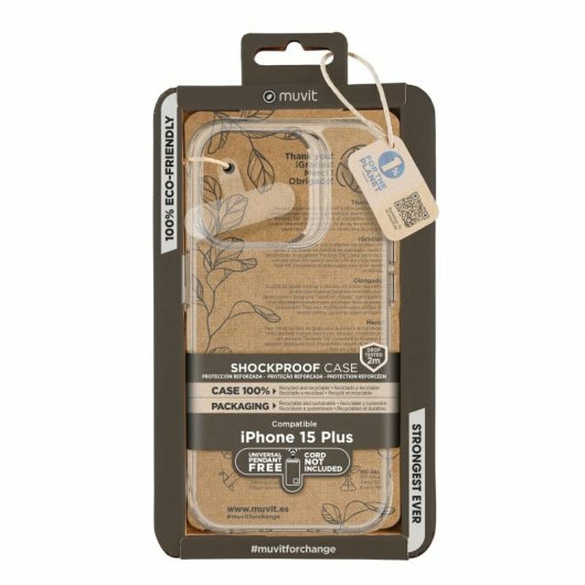 Mobile cover Muvit iPhone 15 Plus iPhone 15 Plus