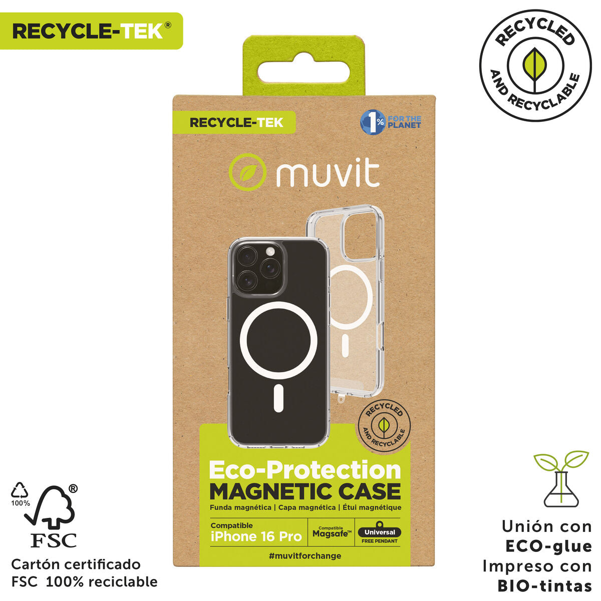 Mobile cover Muvit for Change iPhone 16 Pro Magnetic
