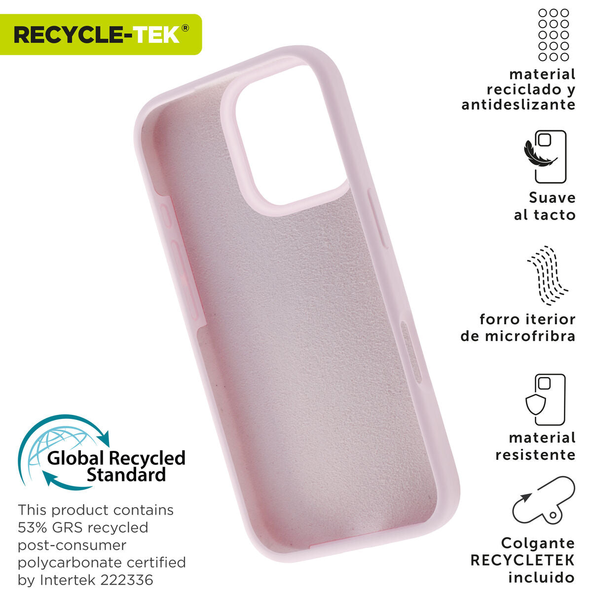 Mobile cover Muvit for Change iPhone 16 Pro Pink