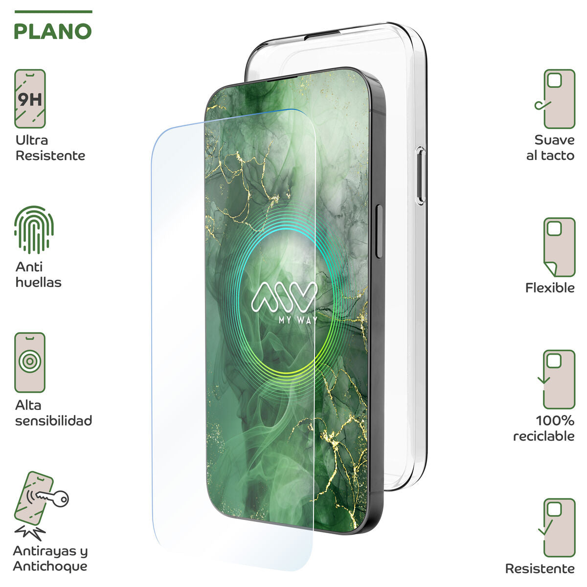 Mobile Case and Protector Myway iPhone 16 Plus