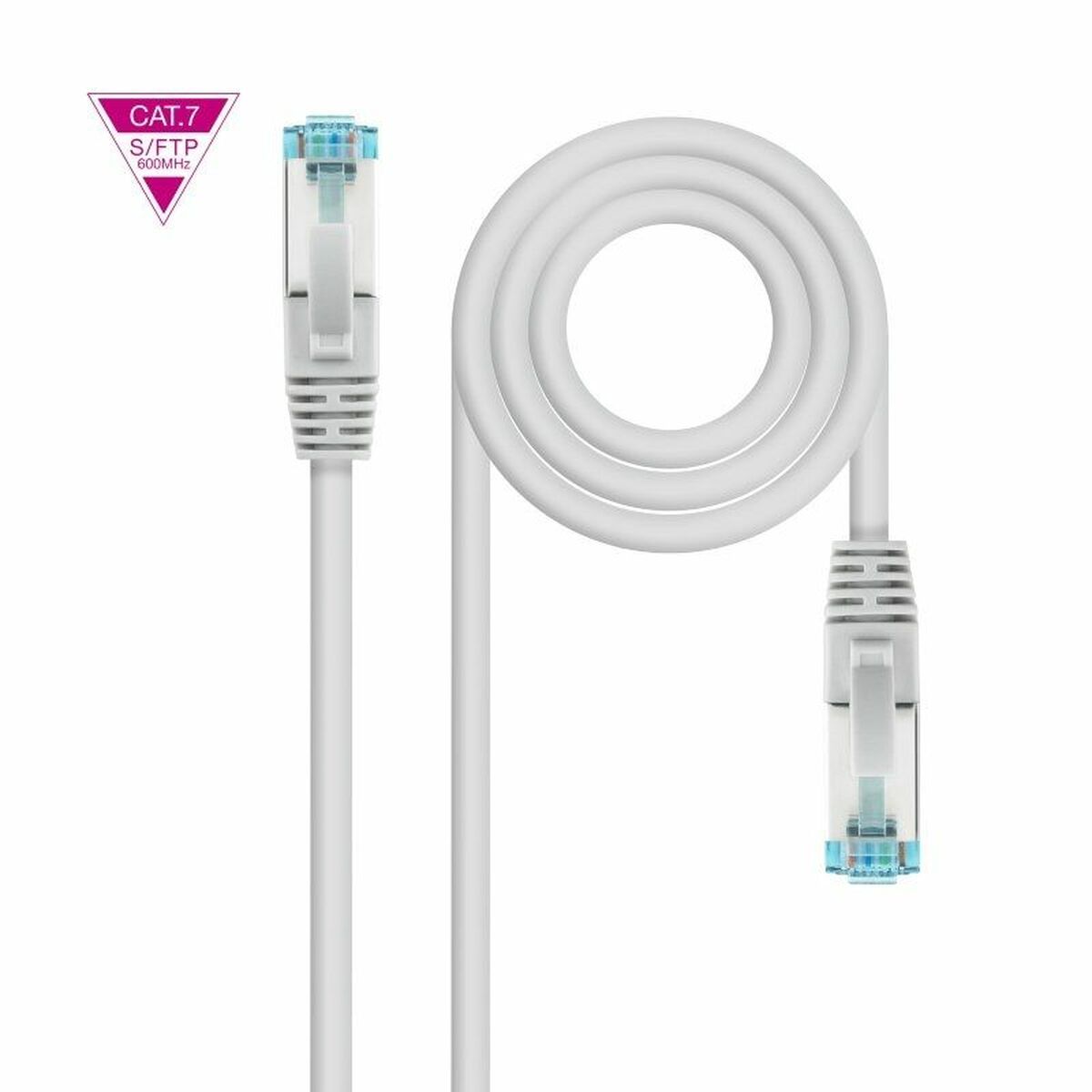FTP Category 7 Rigid Network Cable NANOCABLE 10.20.1703 Grey 3 m
