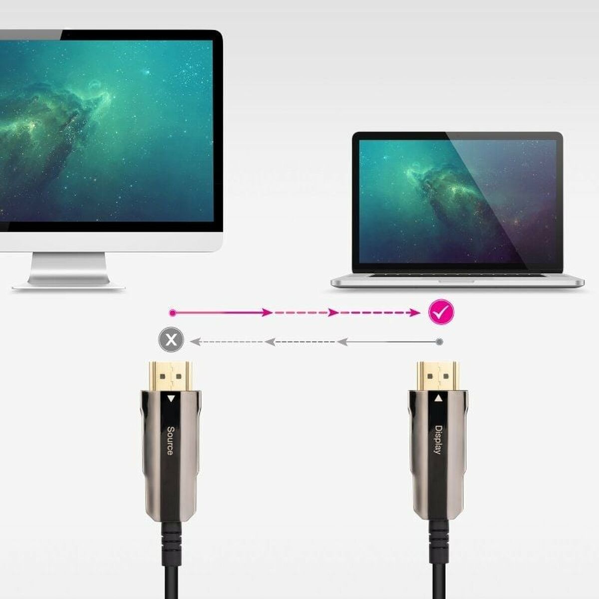 HDMI Cable NANOCABLE 10.15.2099 Black 100 m