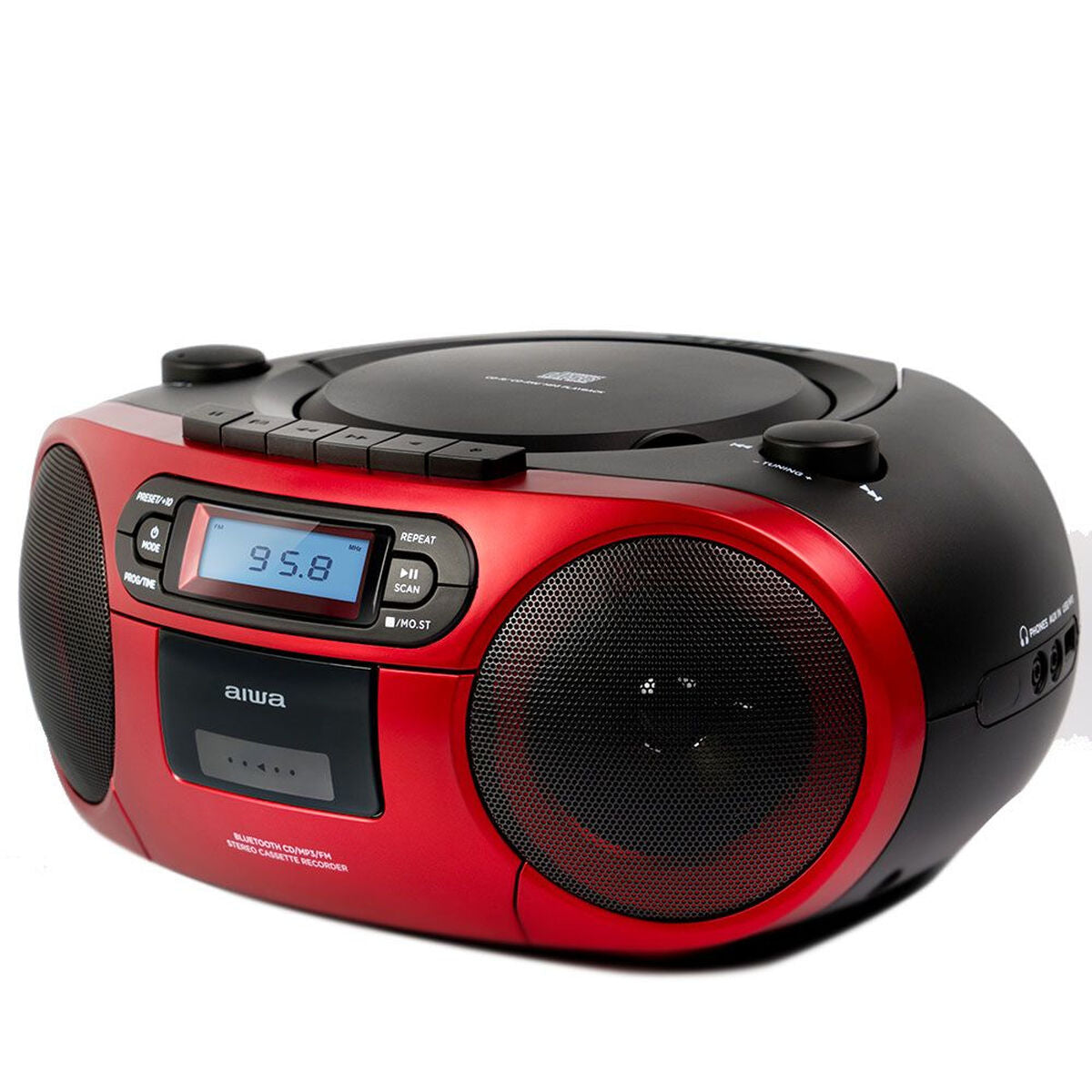 Radio cassette Aiwa BBTC550RD 6W Red