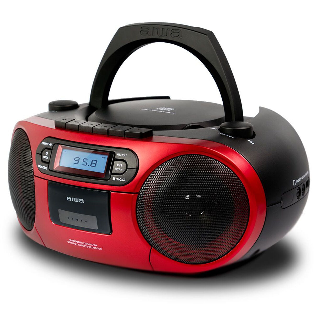 Radio cassette Aiwa BBTC550RD 6W Red
