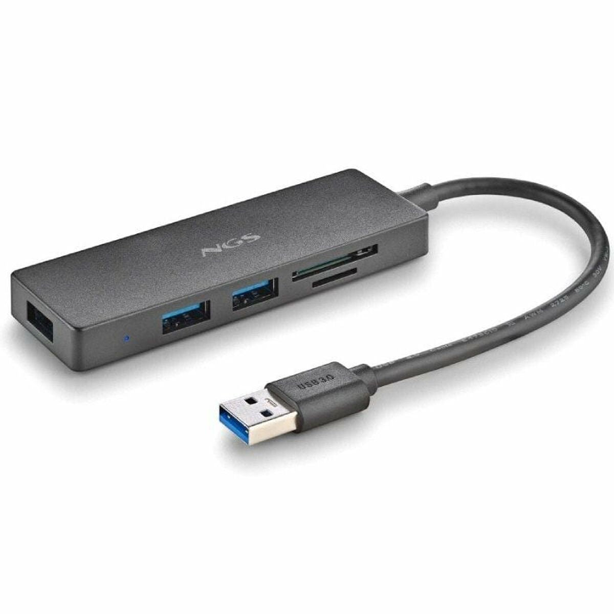 USB Hub NGS IHUBREADER Black