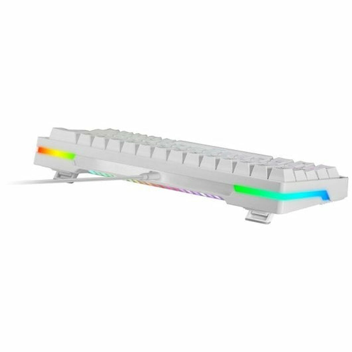 Gaming Keyboard Mars Gaming MKMINIPROWBES White Spanish Qwerty
