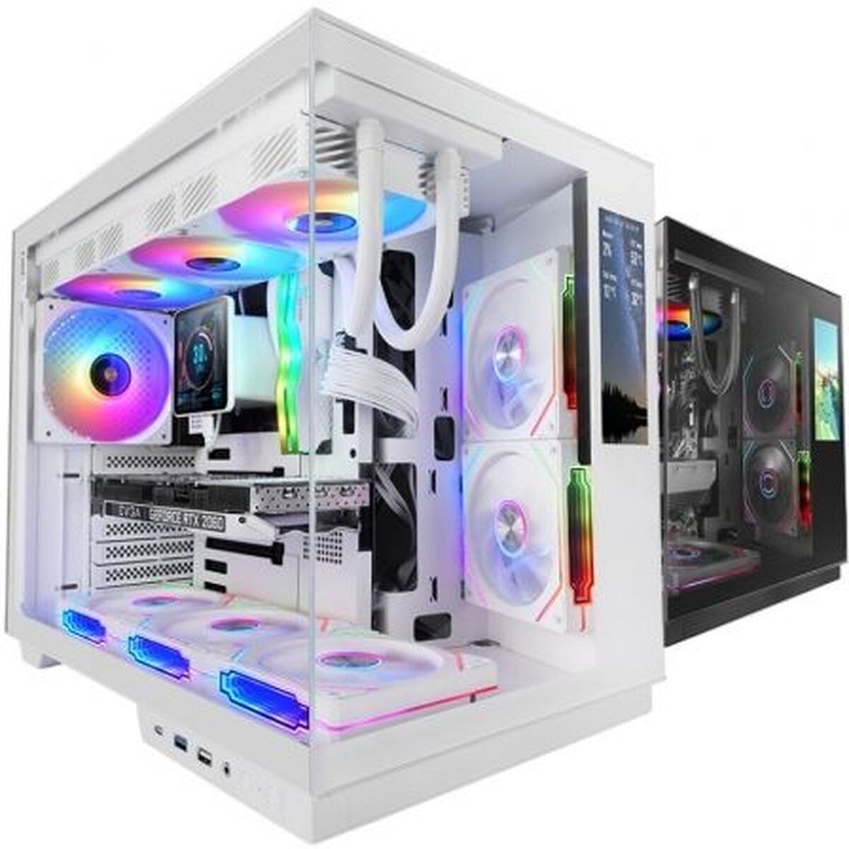 ATX Semi-tower Box Mars Gaming MCMIRAGEW White