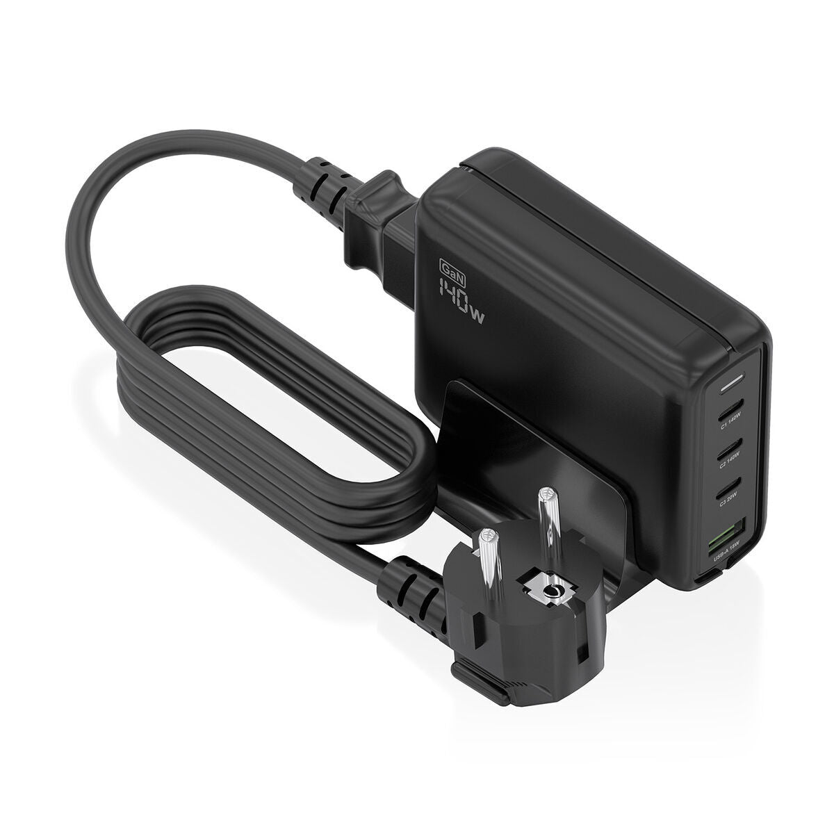 Cordless Charger Aisens ASCH-140W4P056-BK Black 140 W
