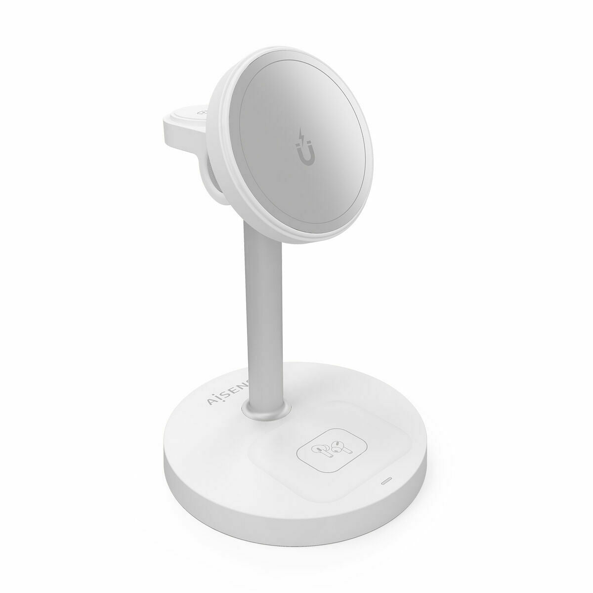 Cordless Charger Aisens ASCH-15W3WC065-W White 15 W