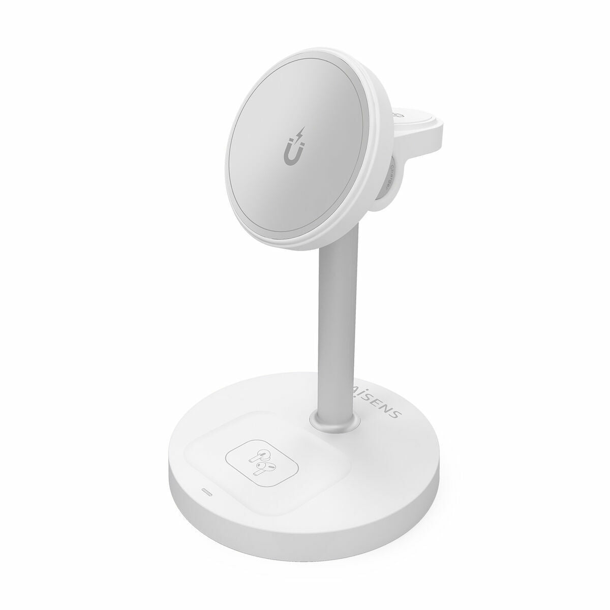 Cordless Charger Aisens ASCH-15W3WC065-W White 15 W