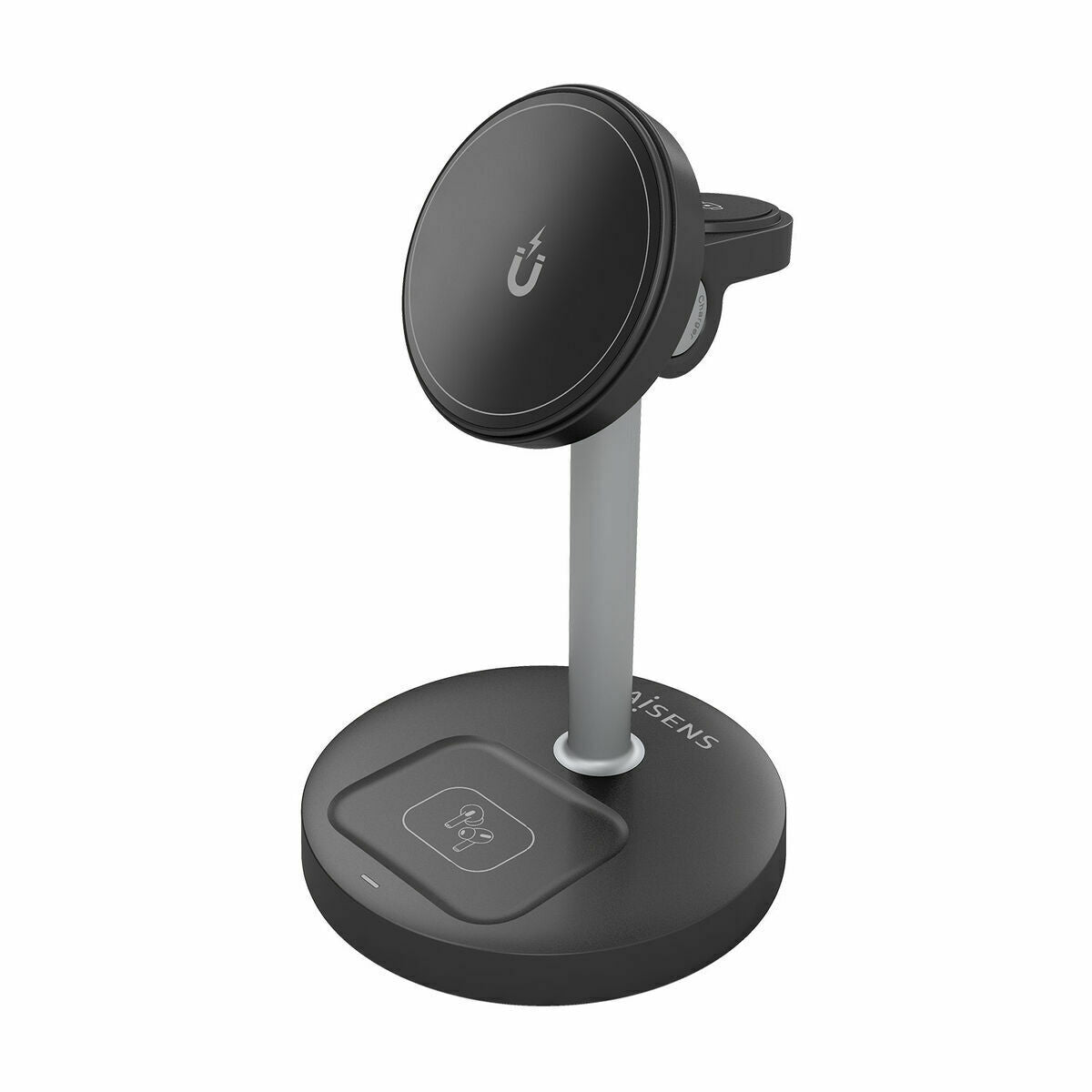 Cordless Charger Aisens ASCH-15W3WC066-BK Black 15 W