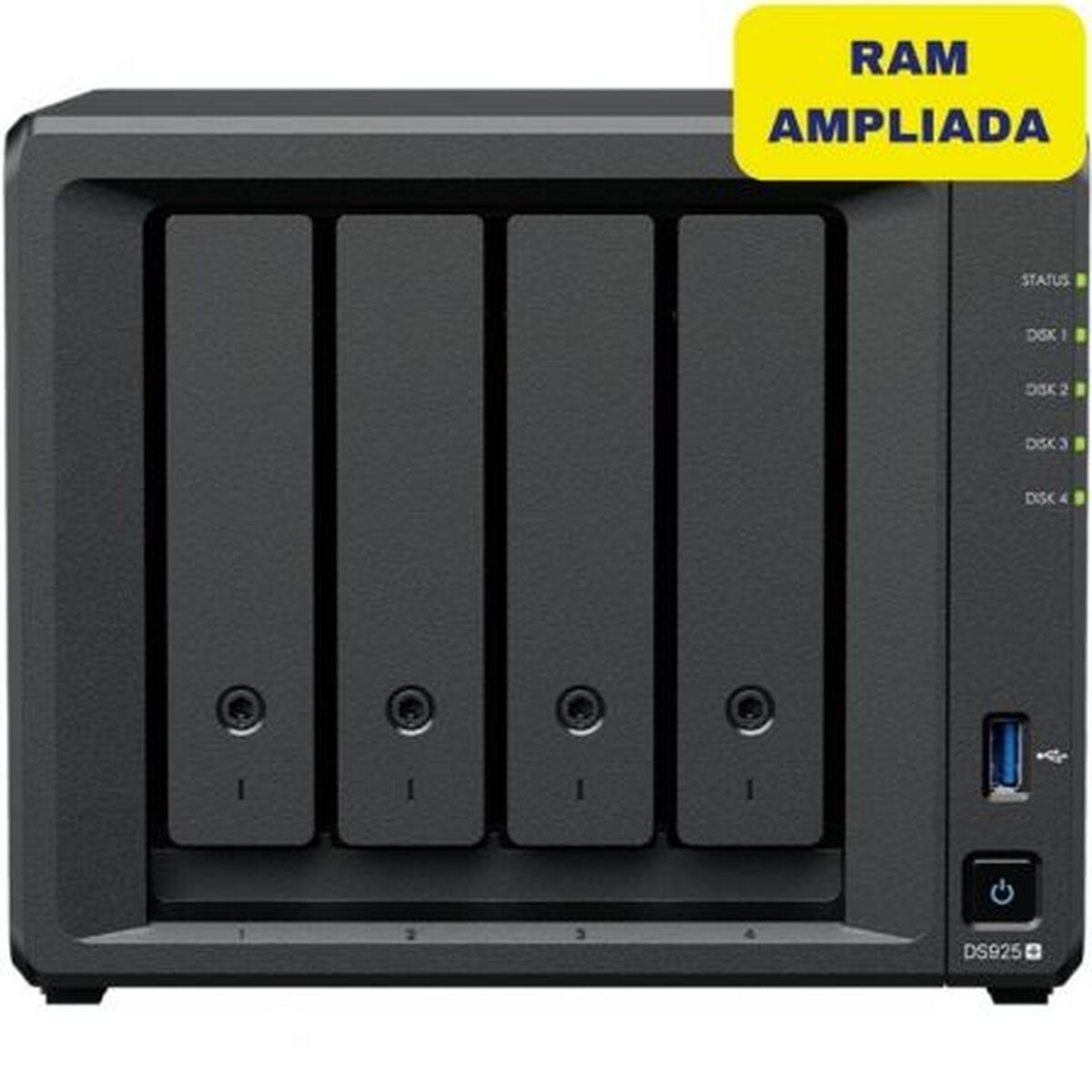 NAS Network Storage Synology DS925+/16G Quad Core Black