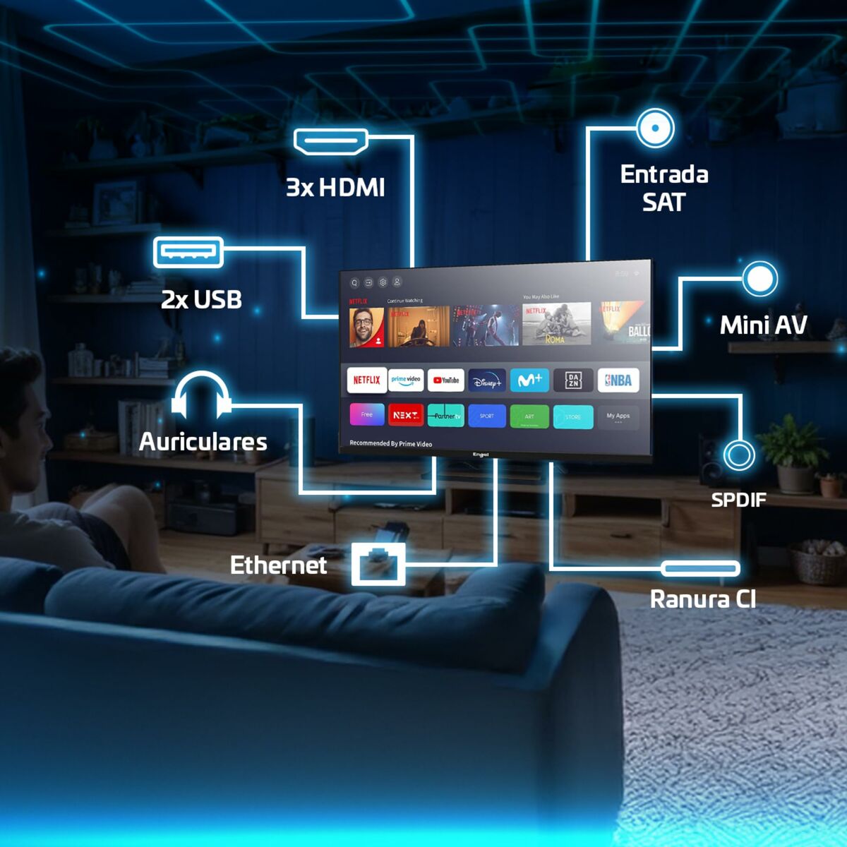 Smart TV Engel LE2486SM 24 LED
