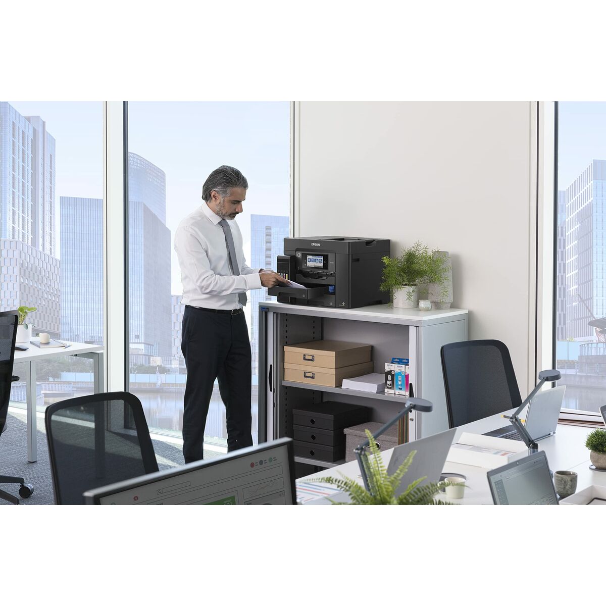 Multifunction Printer Epson EcoTank ET-5850 25 ppm WiFi Black
